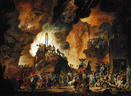 The Triumph of the Guillotine in Hell a Nicolas Antoine Taunay