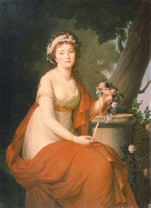 Bildnis der Herzogin T. Jusupova. a Nicolas de Courteille