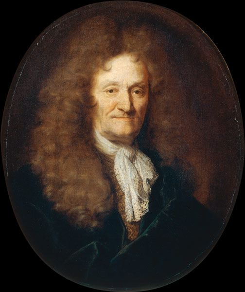 Portrait of Jean de La Fontaine (1621-1695) a Nicolas de Largillière