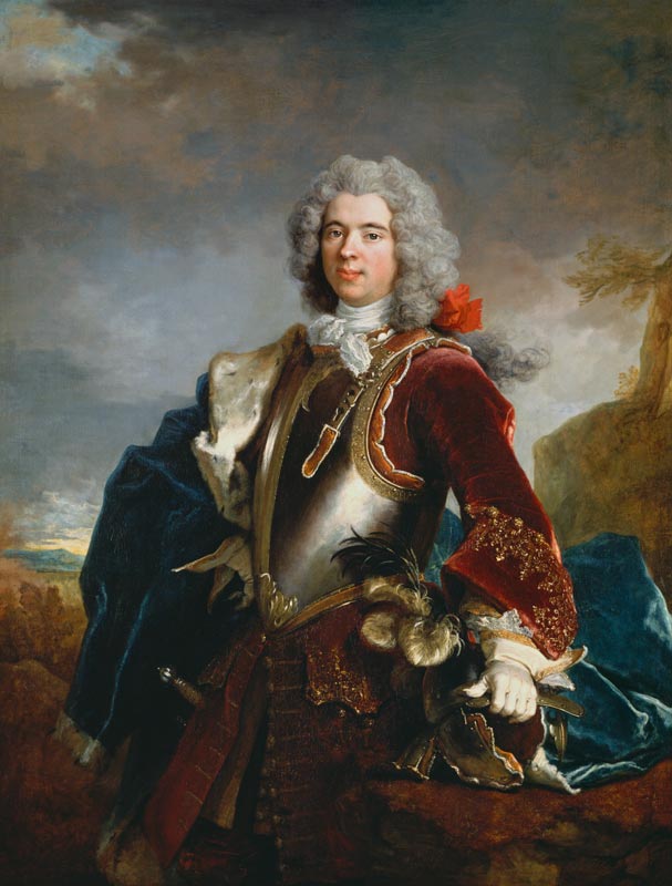 Portrait of Prince Jacques 1er Grimaldi (oil on canvas ) a Nicolas de Largilliere