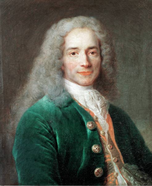Voltaire / Gemaelde von Largillière a Nicolas de Largilliere