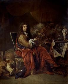 Charles Le Brun, first painter of the king a Nicolas de Largillière