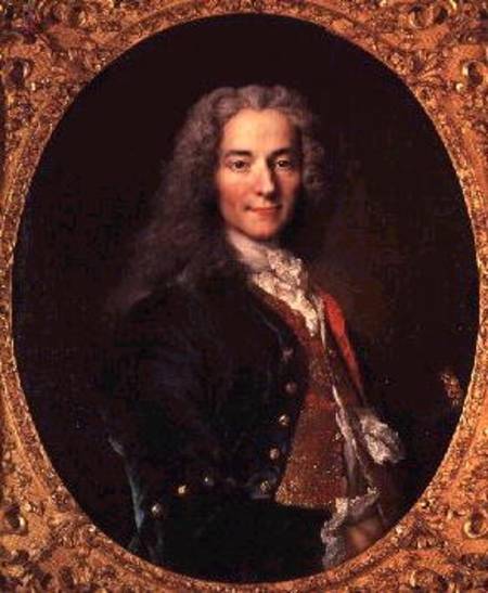Portrait of Voltaire (1694-1778) aged 23 a Nicolas de Largilliere
