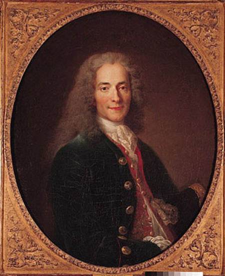 Portrait of Voltaire (1694-1778) a Nicolas de Largilliere
