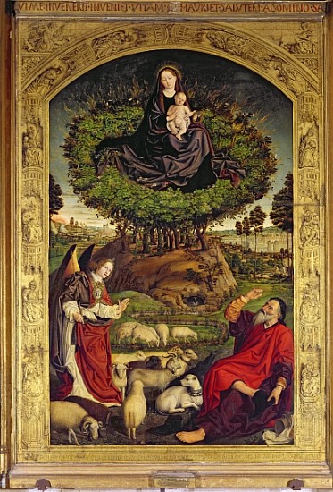Madonna and Child, central panel from the Triptych of Moses and the Burning Bush, c.1476 (see also 1 a Nicolas Froment
