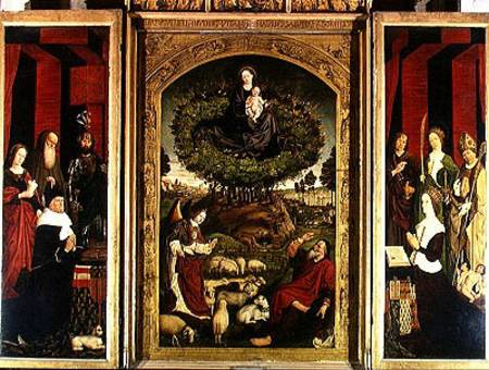 The Triptych of Moses and the Burning Bush a Nicolas Froment