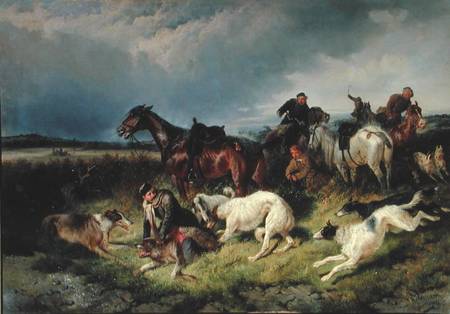Wolf Hunting a Nicolas Gregorovitch Svertschkoff