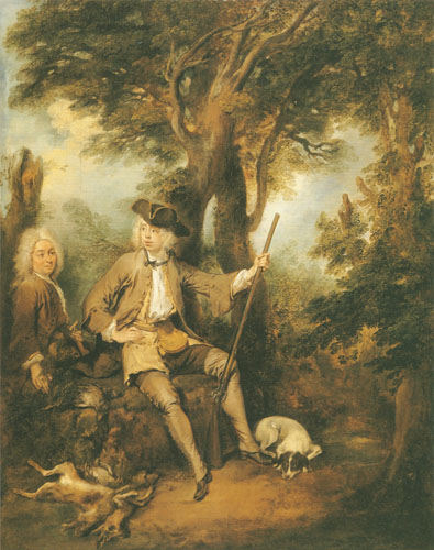 a huntsman and his servant a Nicolas Lancret