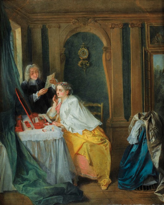 Madame Geoffrin at her toilet a Nicolas Lancret