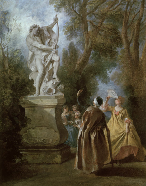 N.Lancret, Der Perser und die Statue a Nicolas Lancret