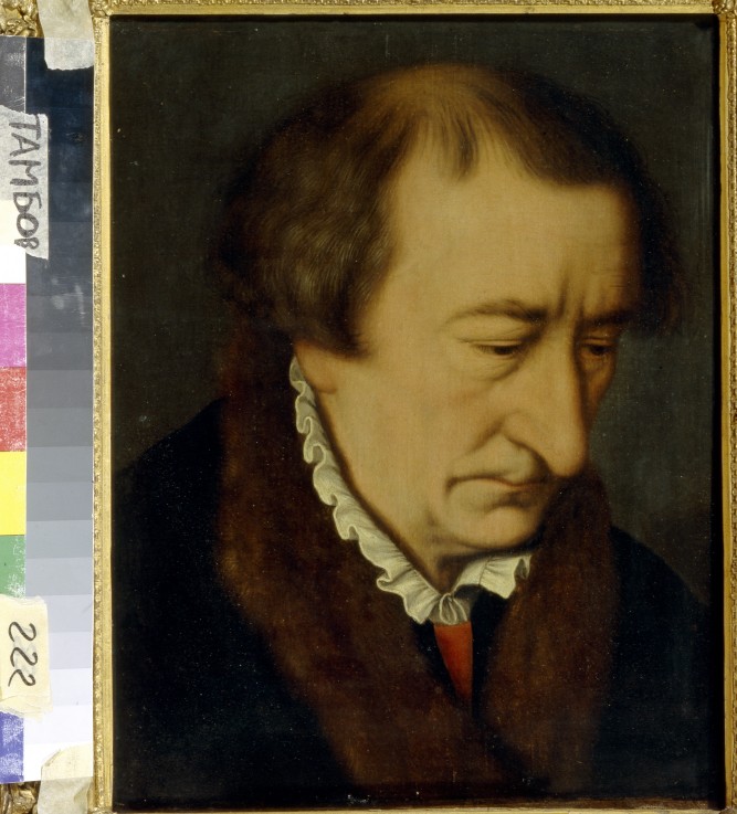 Portrait of Johann Neudörffer the Elder (1497-1563) a Nicolas Neufchatel