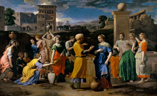 Rebecca and Elieser a Nicolas Poussin