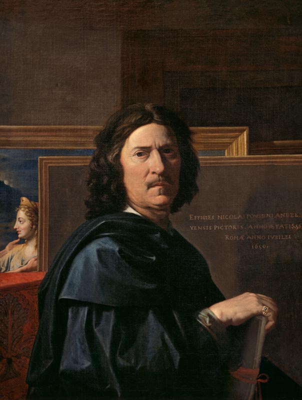 Self-portrait a Nicolas Poussin
