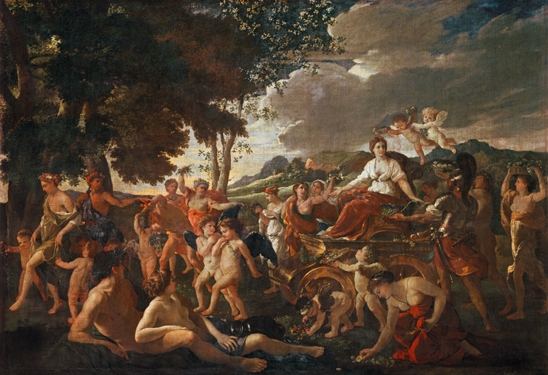 The Triumph of Flora a Nicolas Poussin