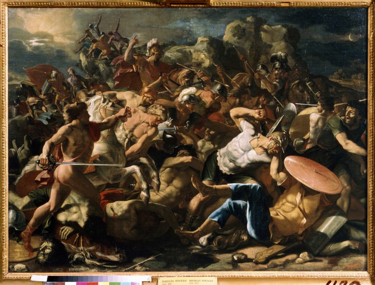 Victory of Joshua over the Amorites a Nicolas Poussin
