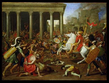 The Destruction of the Temples in Jerusalem by Titus a Nicolas Poussin