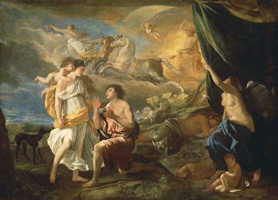 Diana und Endymion a Nicolas Poussin
