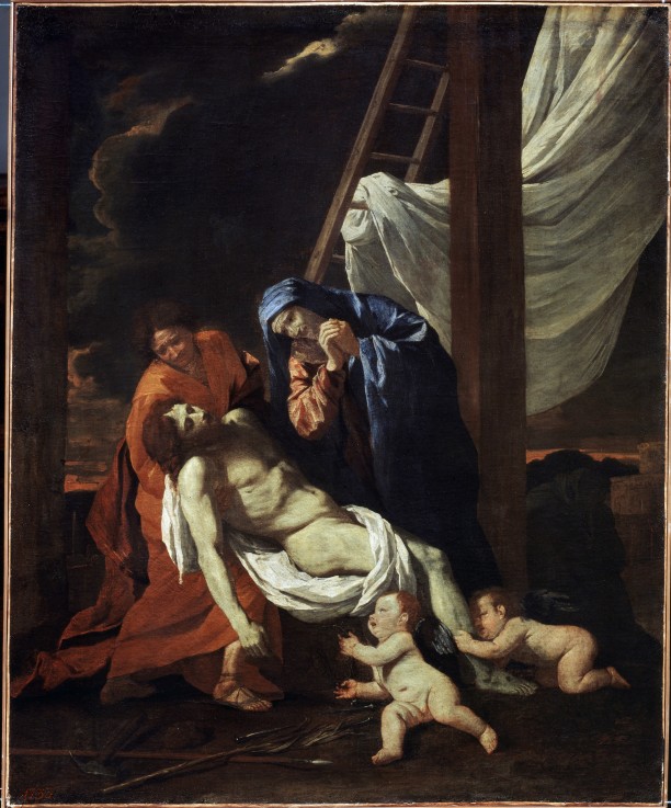 The Descent from the Cross a Nicolas Poussin
