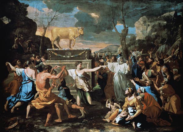 The dance around the golden calf a Nicolas Poussin