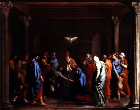 The Marriage of the Virgin a Nicolas Poussin