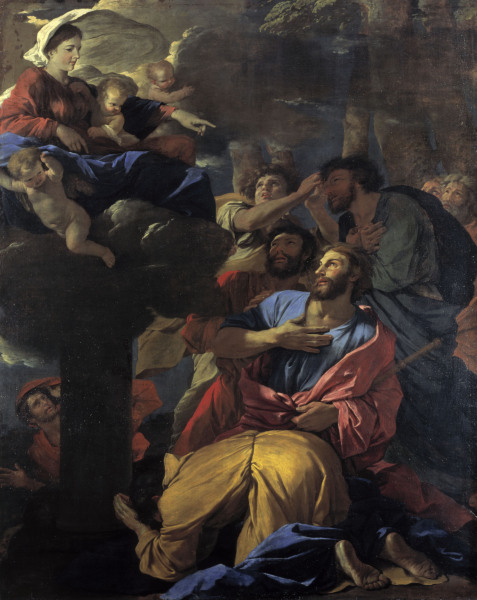 Mary appears to James the Great/ Poussin a Nicolas Poussin
