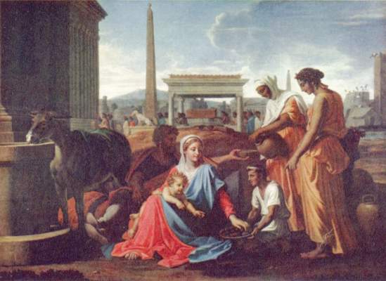 Be quiet on the flight to Egypt a Nicolas Poussin