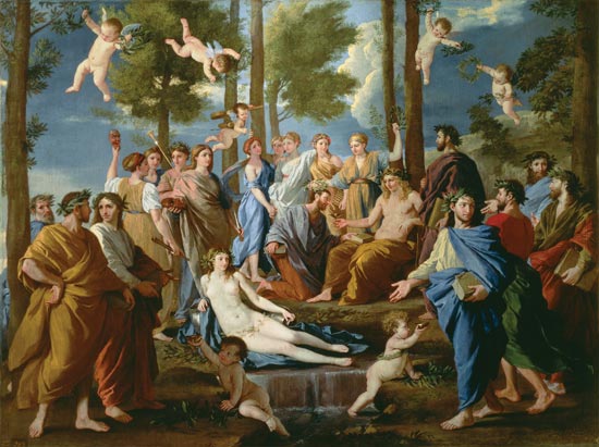 The Parnass. (Apollo in the middle) a Nicolas Poussin