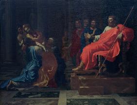 Esther before Xerxes / Poussin