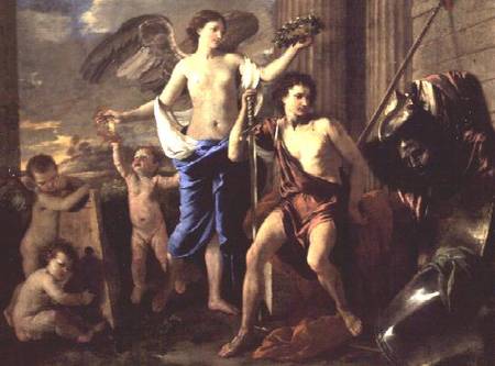 The Triumph of David a Nicolas Poussin