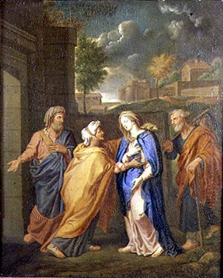 The Virgin, St. John and St. Anne a Nicolas Poussin