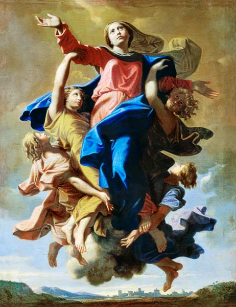 The Assumption of the Virgin a Nicolas Poussin