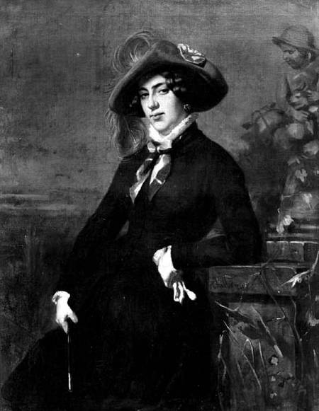 Portrait of Lola Montez (1818-61) a Nicolas Toussaint Charlet