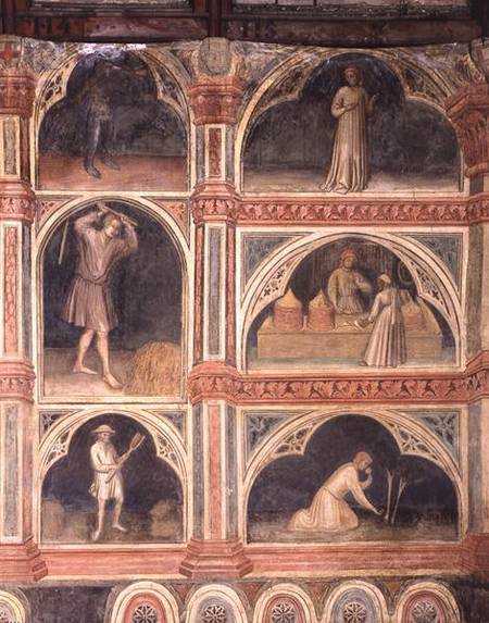 The Month of July, from a series of murals depicting the Astrological Cycle a Nicolo & Stefano da Ferrara Miretto