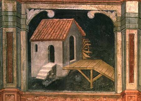 Watermill, from 'The Working World' cycle after Giotto a Nicolo & Stefano da Ferrara Miretto
