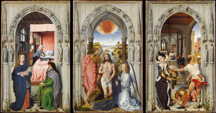 St. John Altarpiece (after Rogier van der Weyden) a Niederländischer Meister um 1510