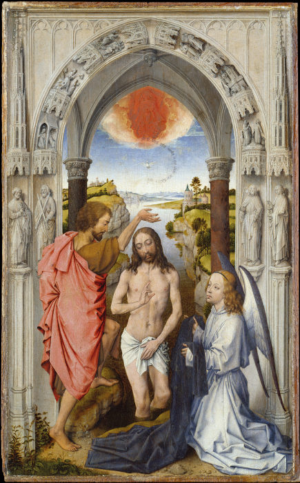 Baptism of Christ a Niederländischer Meister um 1510