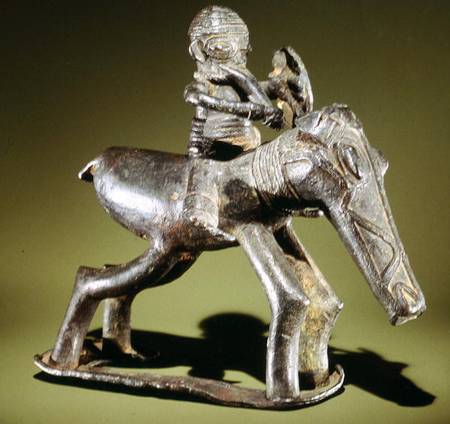 Equestrian Figure, Edo Culture, Benin a Nigerian