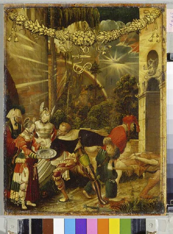 The decapitation of Johannes of the Täufers. a Niklaus Manuel Deutsch