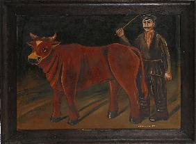 Farmer with Bull