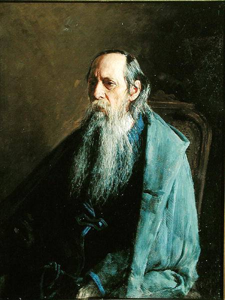 Portrait of the author Michail Saltykov-Shchedrin a Nikolai Aleksandrovich Yaroshenko