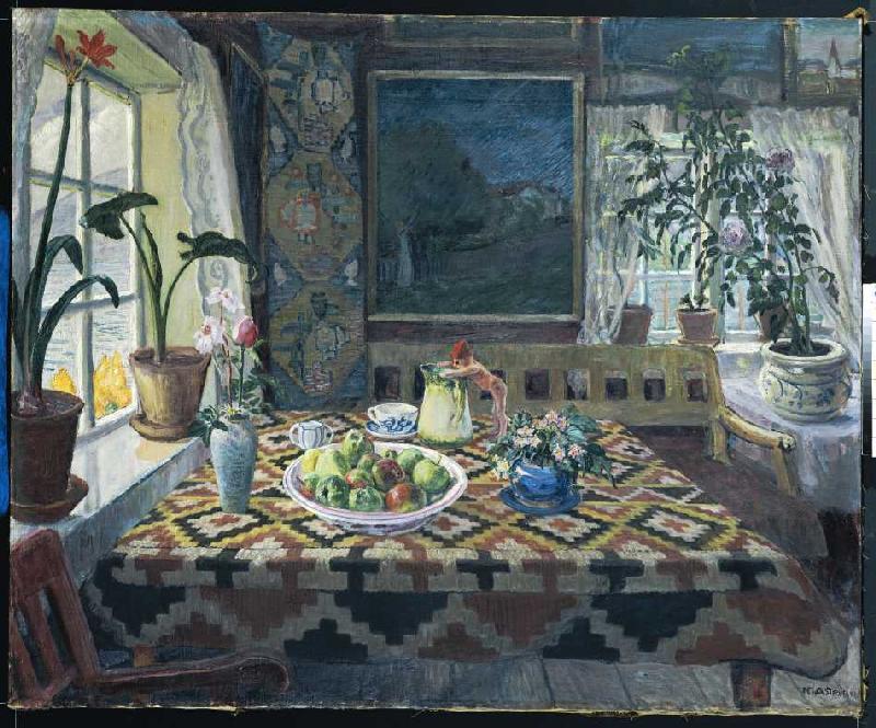 Living room in Sandalstrand. a Nikolai Astrup