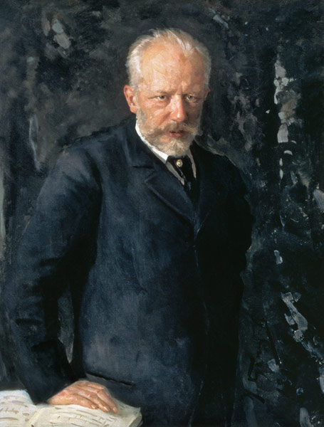 Portrait of Piotr Ilyich Tchaikovsky (1840-93), Russian composer a Nikolai Dmitrievich Kuznetsov