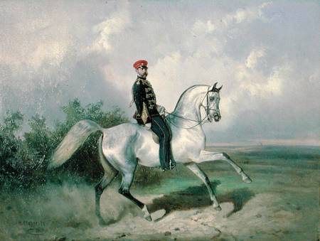 Portrait of Emperor Alexander II (1818-81) a Nikolai Egorevich Sverchkov
