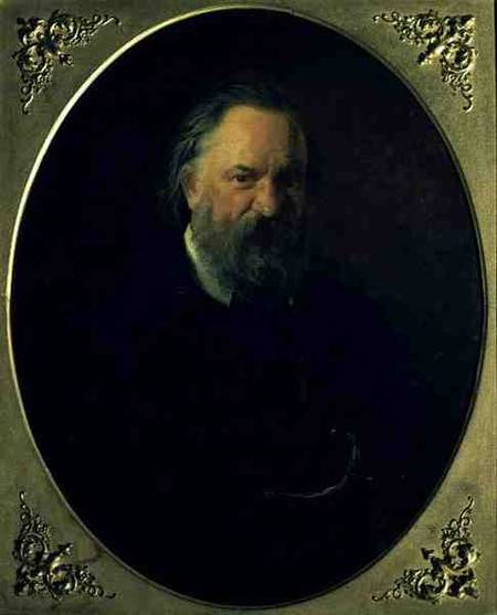 Portrait of Aleksandr Ivanovich Herzen (1812-70) a Nikolai Gay