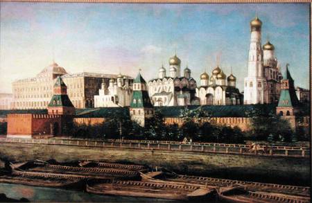 View of the Moscow Kremlin from the Embankment a Nikolai Iwanowitsch Podkljutschnikow