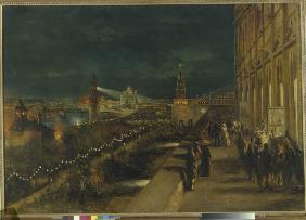 Illumination of Moscow on the occasion of the Coronation of Emperor Alexander III on 15th May 1883