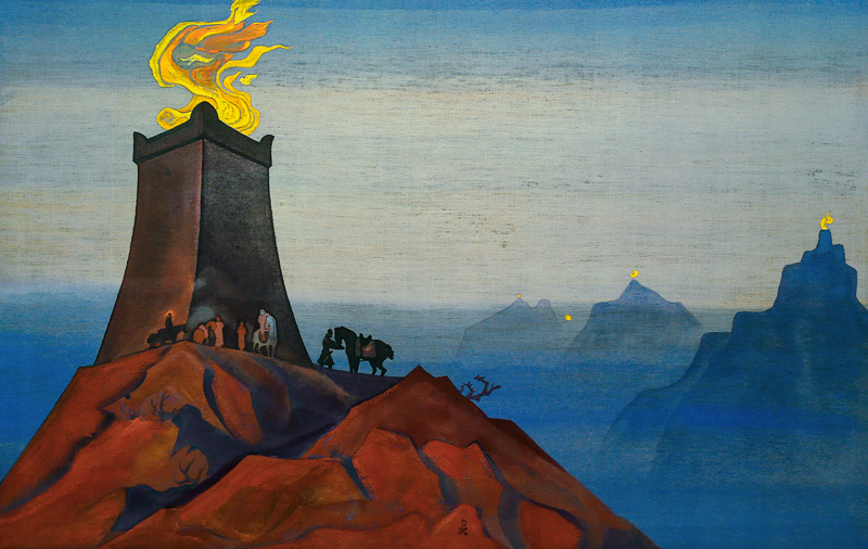 Blumen von Timur (Die Siegeslichter) a Nikolai Konstantinow. Roerich