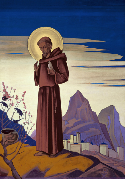 Saint Francis a Nikolai Konstantinow. Roerich
