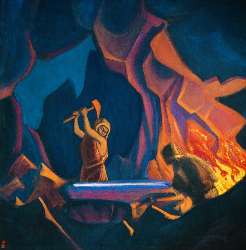 Nibelungs. Forging the Sword a Nikolai Konstantinow. Roerich