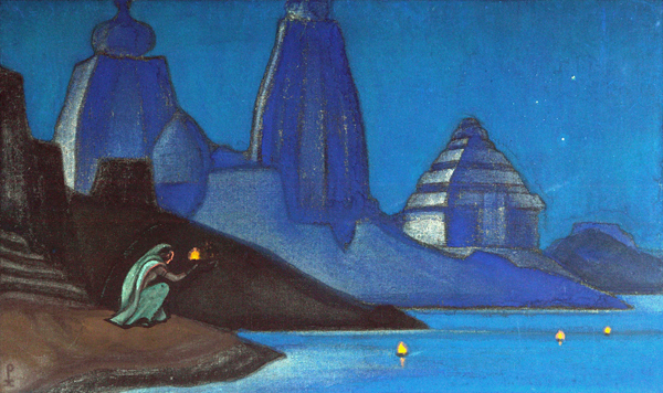 Flame of Happiness (Lights on the Ganges) a Nikolai Konstantinow. Roerich